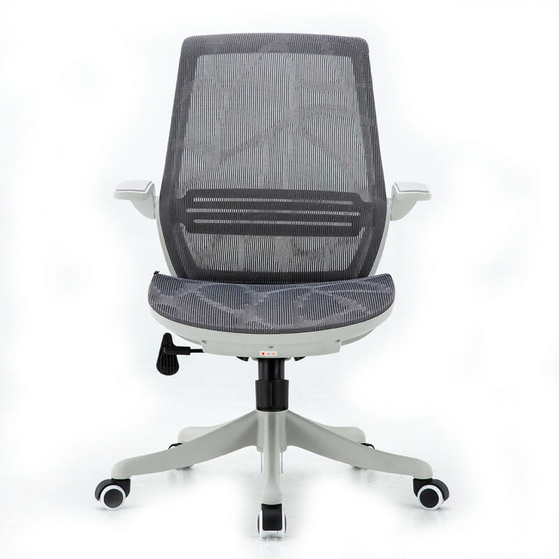Silla Ejecutiva S59 Mesh Gris – Ergonómica con Soporte Lumbar y Brazos Abatibles