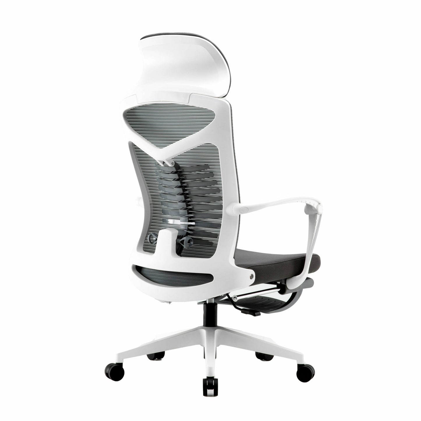 Silla Ejecutiva S81 Mesh Gris con Descansa Pies – Ergonómica y Funcional para Oficina