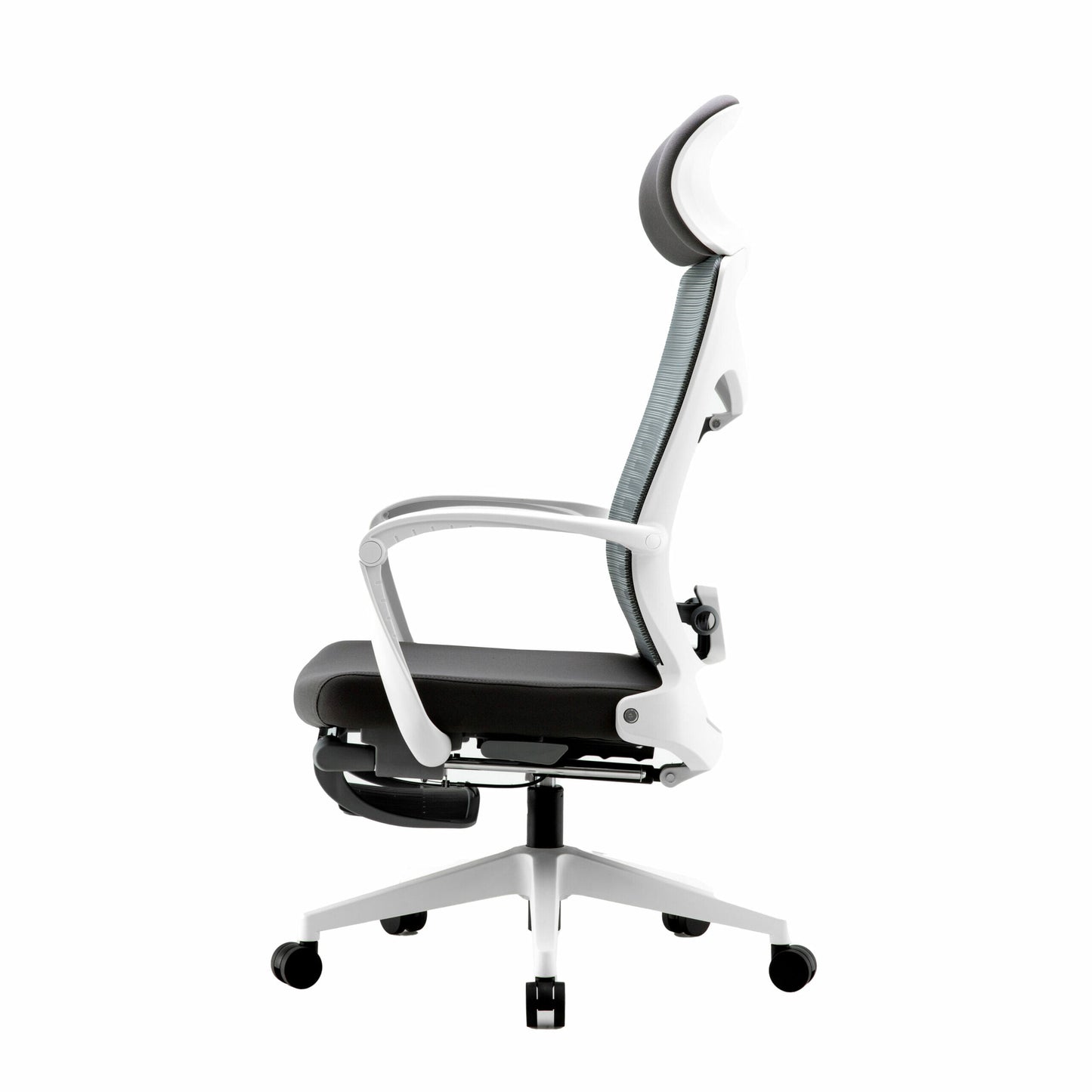 Silla Ejecutiva S81 Mesh Gris con Descansa Pies – Ergonómica y Funcional para Oficina