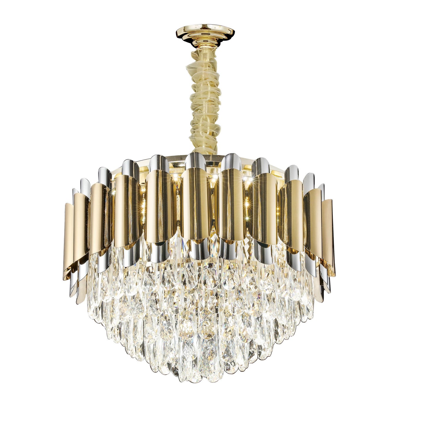 Candil Decorativo 2CLOC07 – Cristal y Metales Mixtos en Estilo Clásico para Espacios Elegantes
