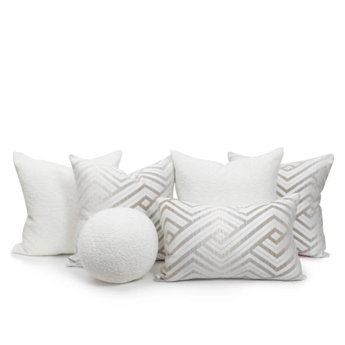 Set 6 Cojines Decorativos A&A Blanco — Serenidad Aterciopelada · Interior