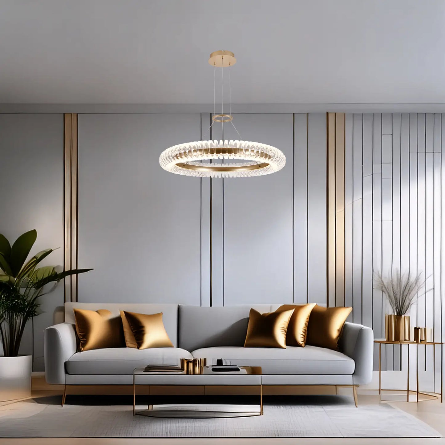 Candil Contemporáneo CLASSCL00215 Dorado Class Iluminación
