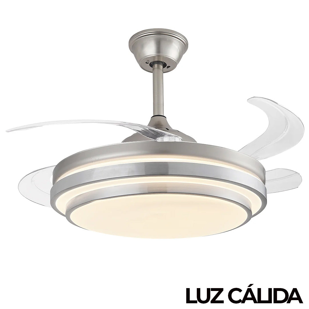 Ventilador Decorativo Genova Cromo