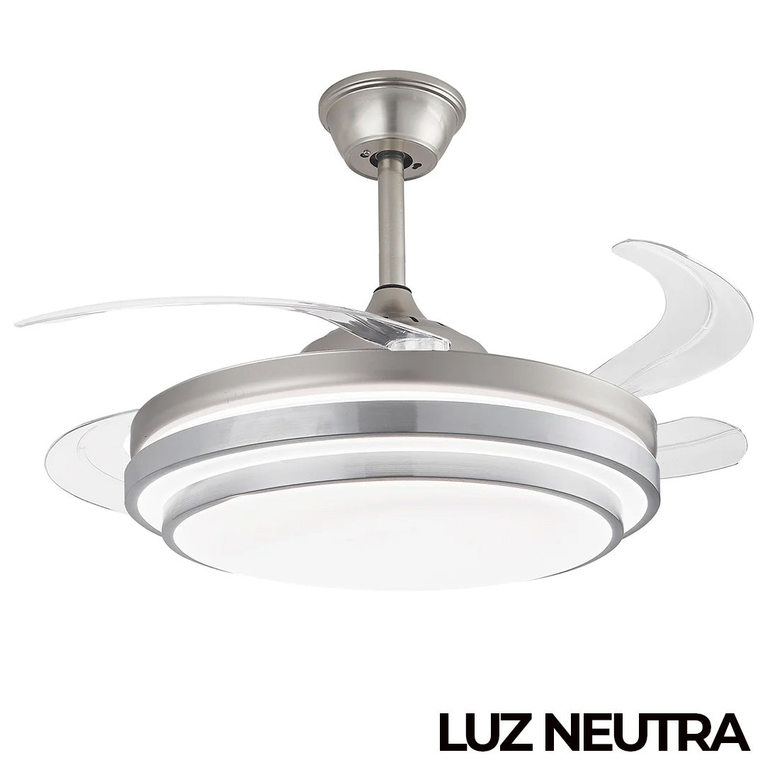 Ventilador Decorativo Genova Cromo
