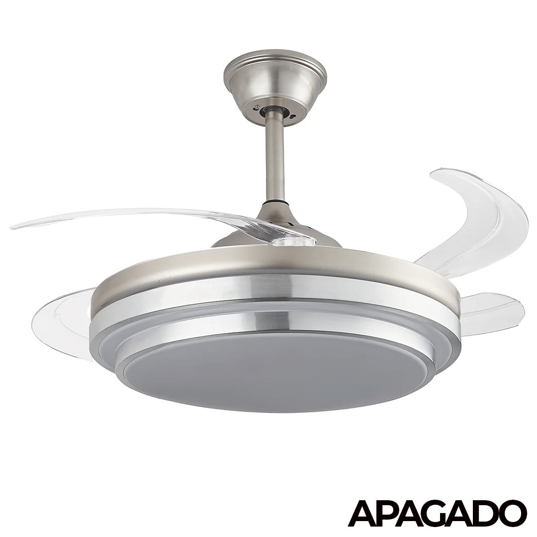 Ventilador Decorativo Genova Cromo