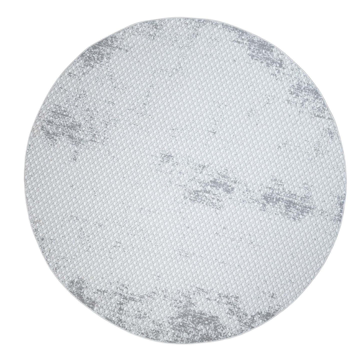 Tapete Redondo Giada R1019 Crema / Gris – Abstracto · Interior