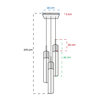 Candil Colgante 2CLTP613
