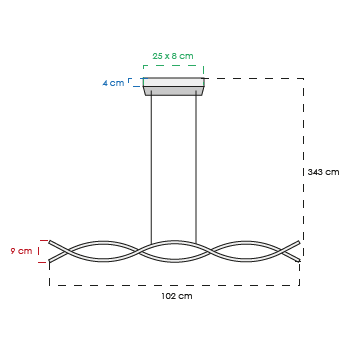 Candil Colgante 2CLTP643