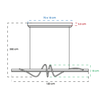 Candil Colgante 2CLTP764