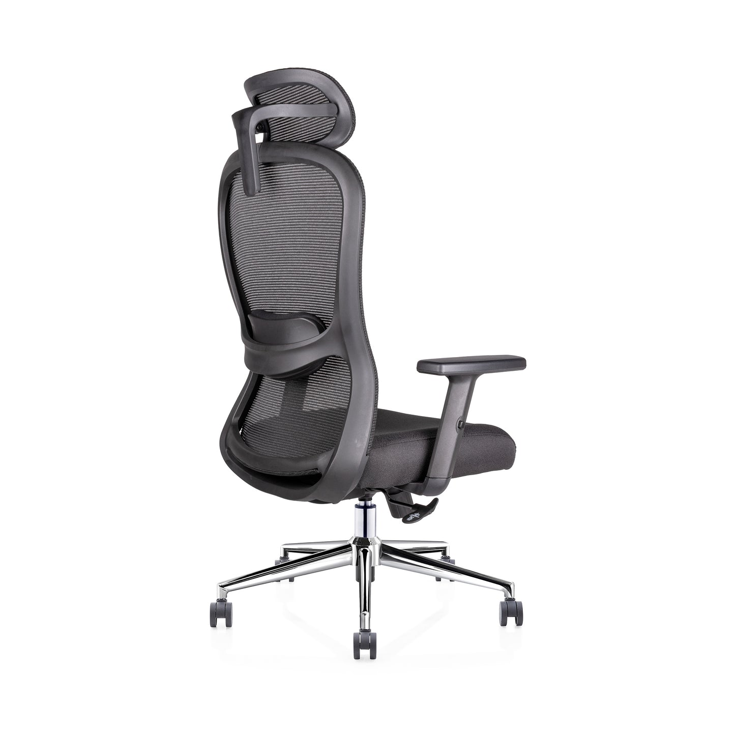 Silla Ejecutiva Athelier OHE-905 Negra – Ergonomía Avanzada con Cabecera y Espuma de Alta Densidad