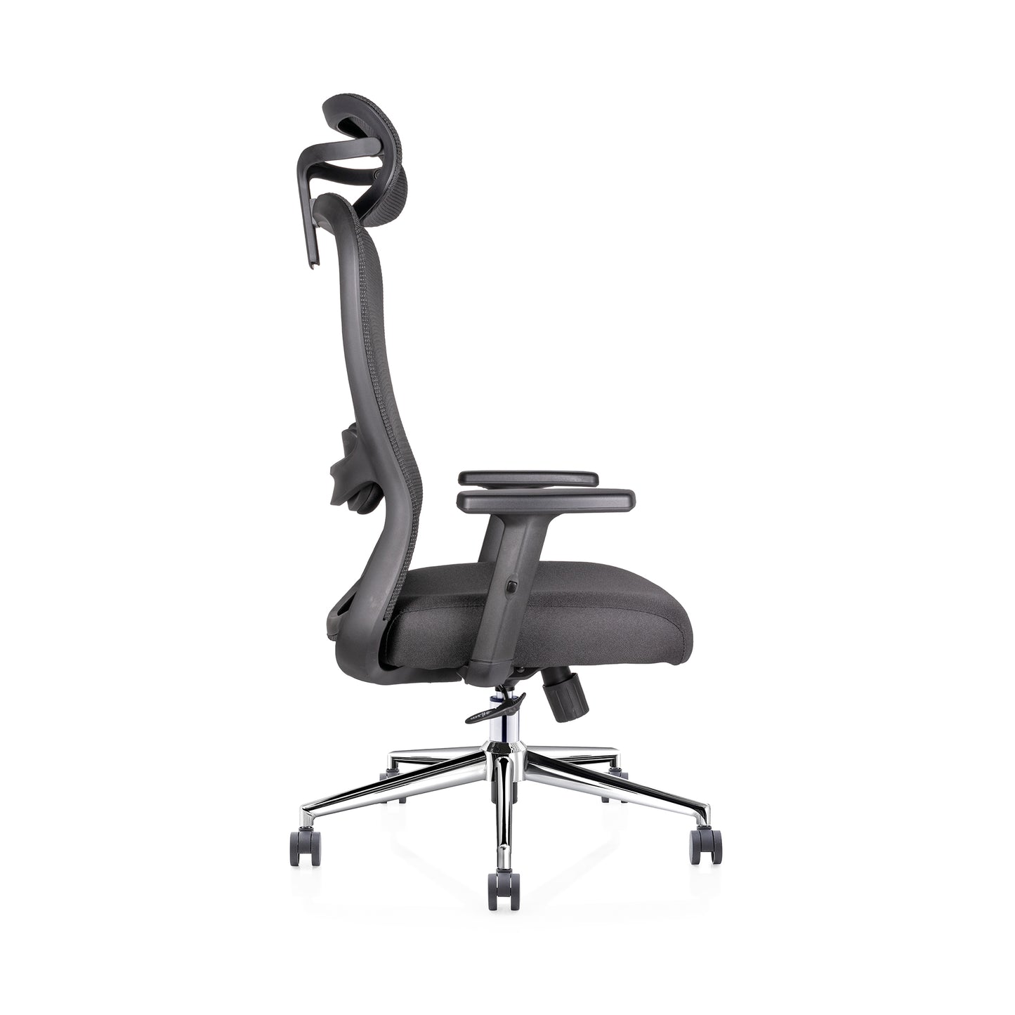 Silla Ejecutiva Athelier OHE-905 Negra – Ergonomía Avanzada con Cabecera y Espuma de Alta Densidad