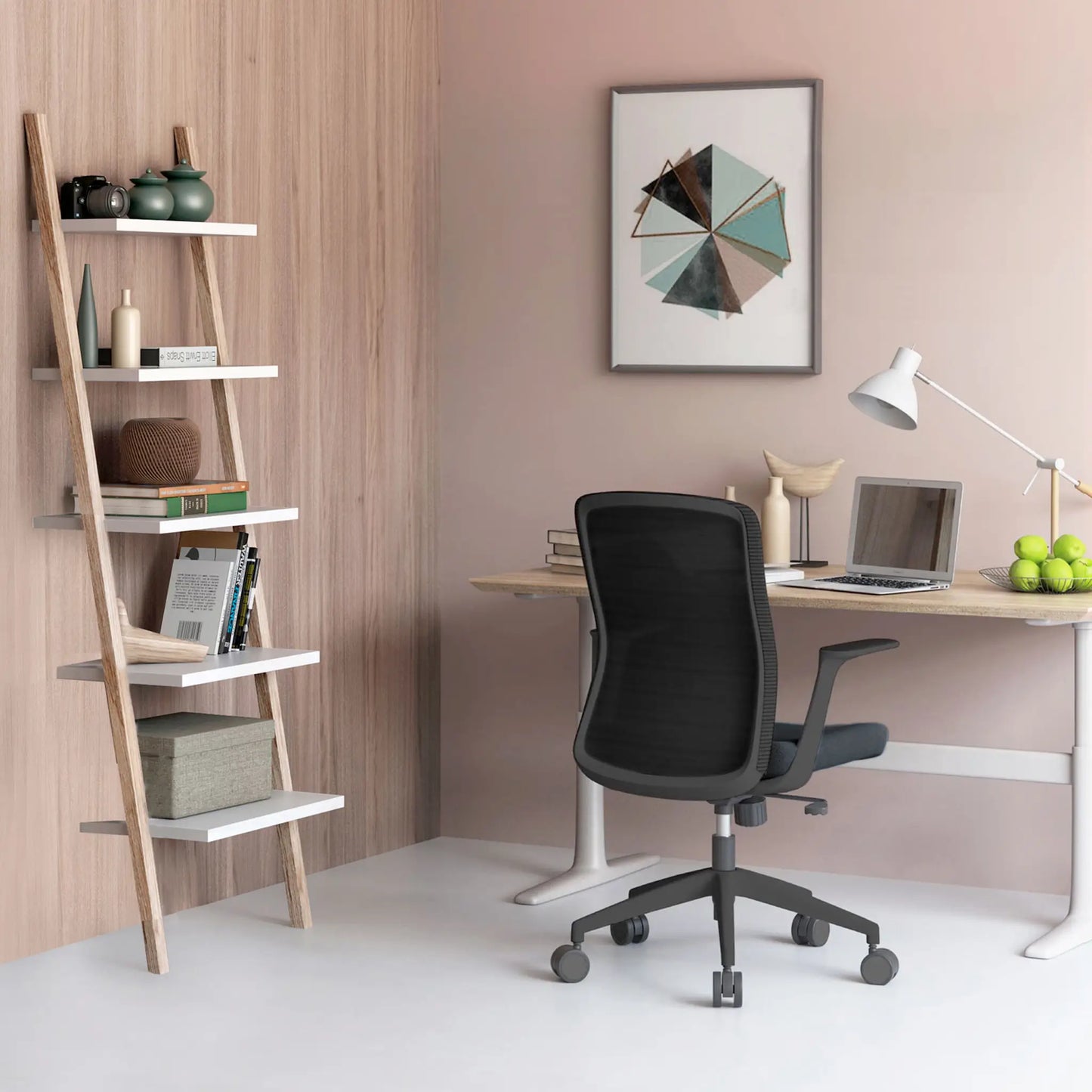 Silla Operativa Mouse OHE-84 Negra – Respaldo Alto y Ergonomía Compacta para Espacios de Alto Rendimiento