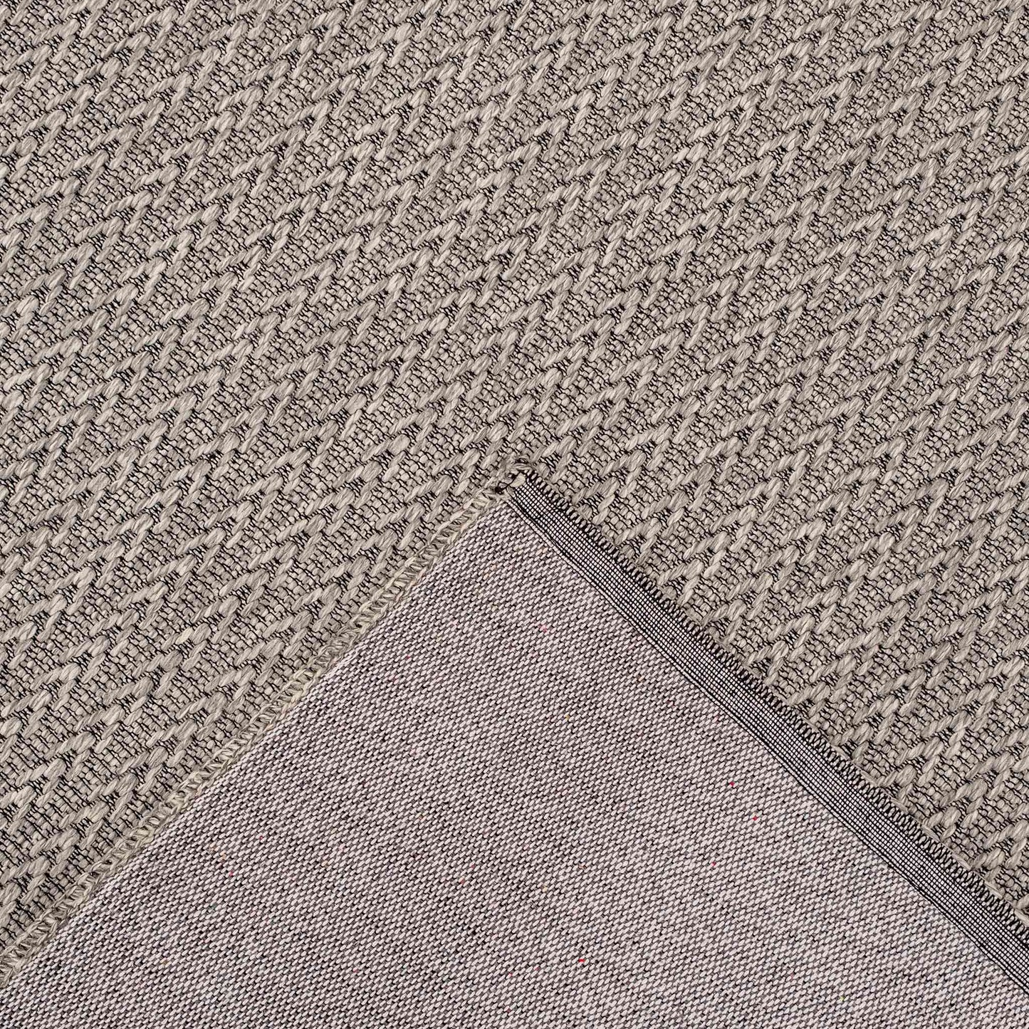 Tapete Decorativo Feizy Sari 2020R – Tejido Plano Moderno Negro | Gris