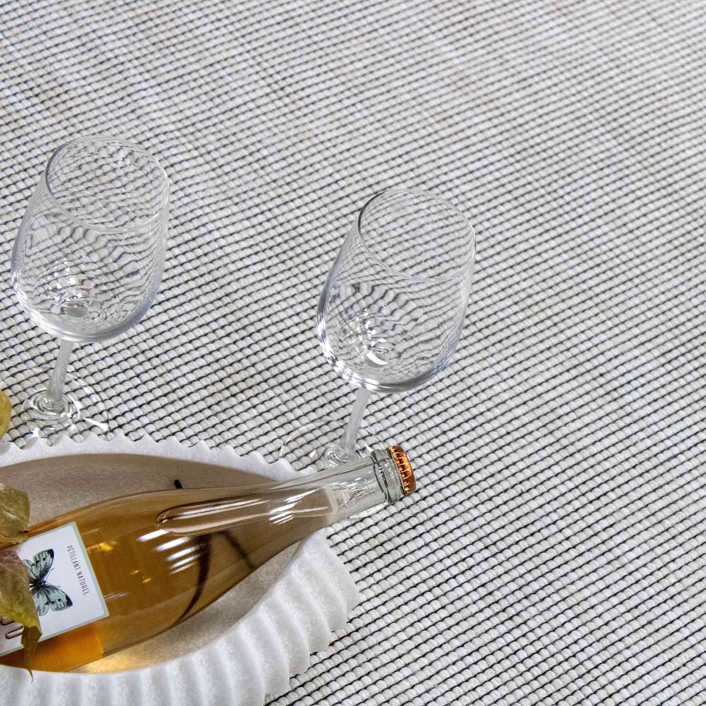 Tapete Decorativo Feizy Sari 2018R – Tejido Plano Moderno Negro | Marfil