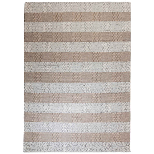 Tapete Decorativo JAYA N8035 Beige / Café – Geométrico · Interior