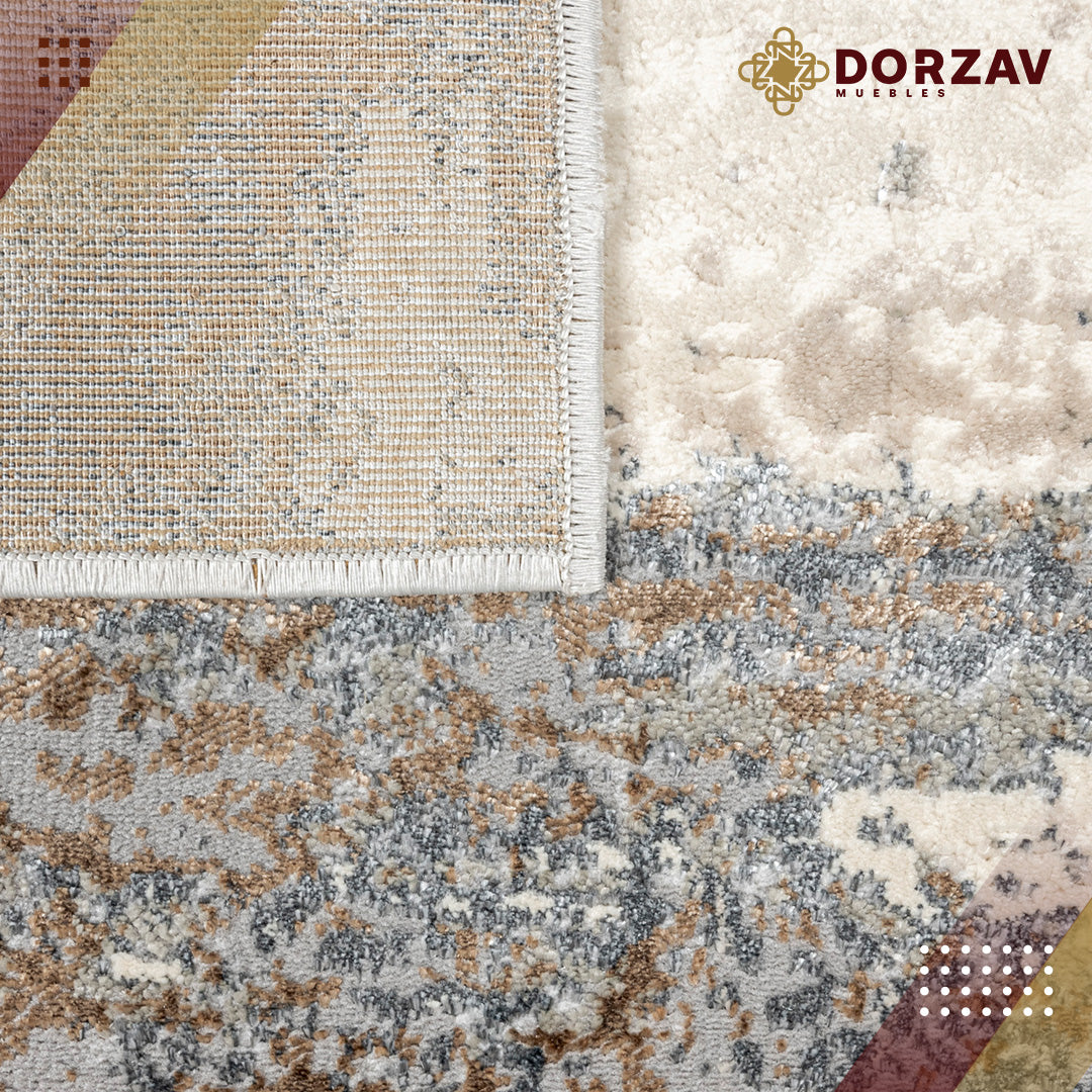 Tapete Decorativo Besni T4035 Gris / Oro – Abstracto · Interior