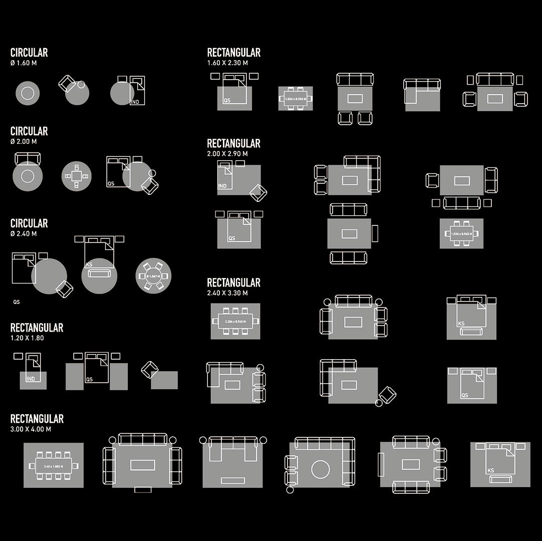 El Tamaño Perfecto del Tapete Decorativo para tu Sala o Recámara