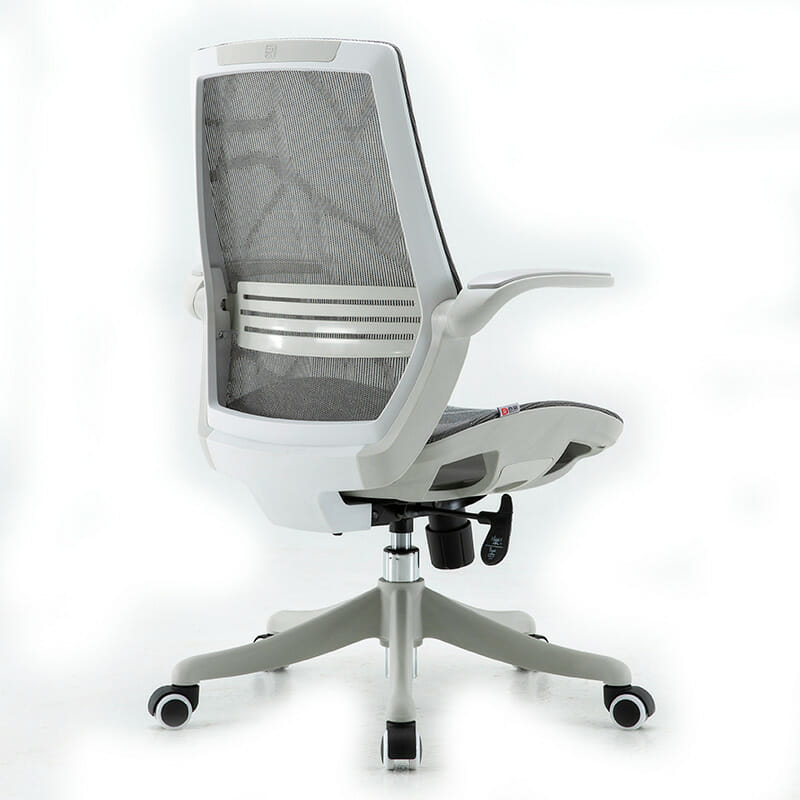 Silla Ejecutiva S59 Mesh Gris – Ergonómica con Soporte Lumbar y Brazos Abatibles
