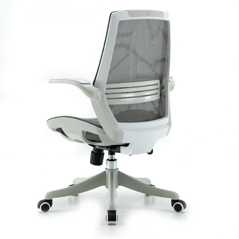 Silla Ejecutiva S59 Mesh Gris – Ergonómica con Soporte Lumbar y Brazos Abatibles