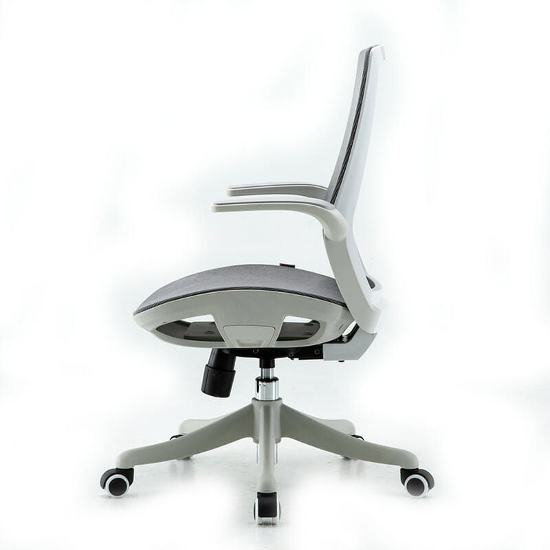 Silla Ejecutiva S59 Mesh Gris – Ergonómica con Soporte Lumbar y Brazos Abatibles