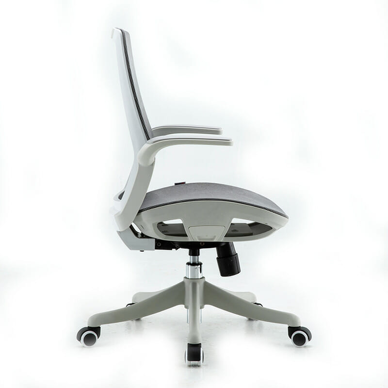 Silla Ejecutiva S59 Mesh Gris – Ergonómica con Soporte Lumbar y Brazos Abatibles