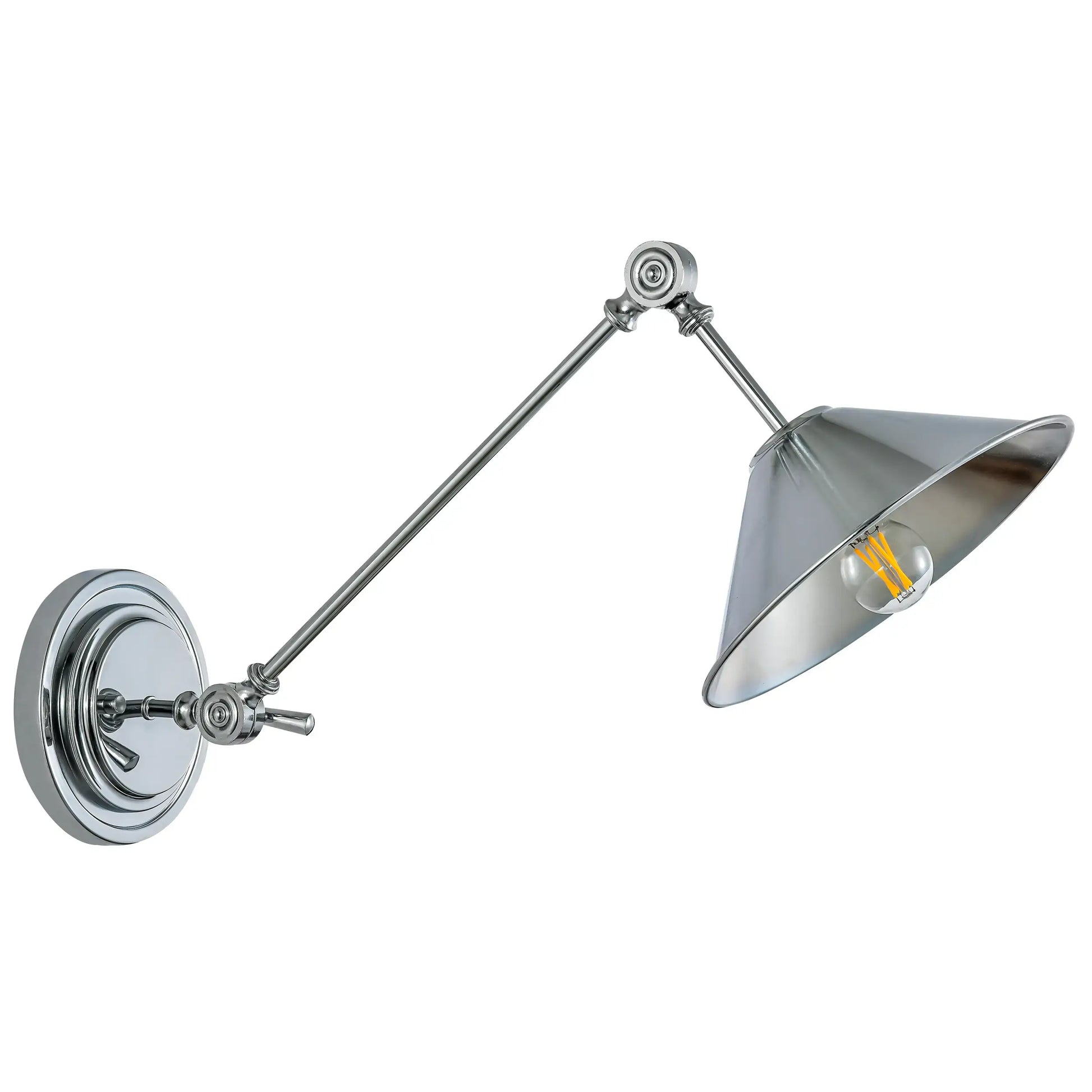 Arbotante Estilo Escandinavo De Una Luz 2ADI42 Cromo Class Iluminación