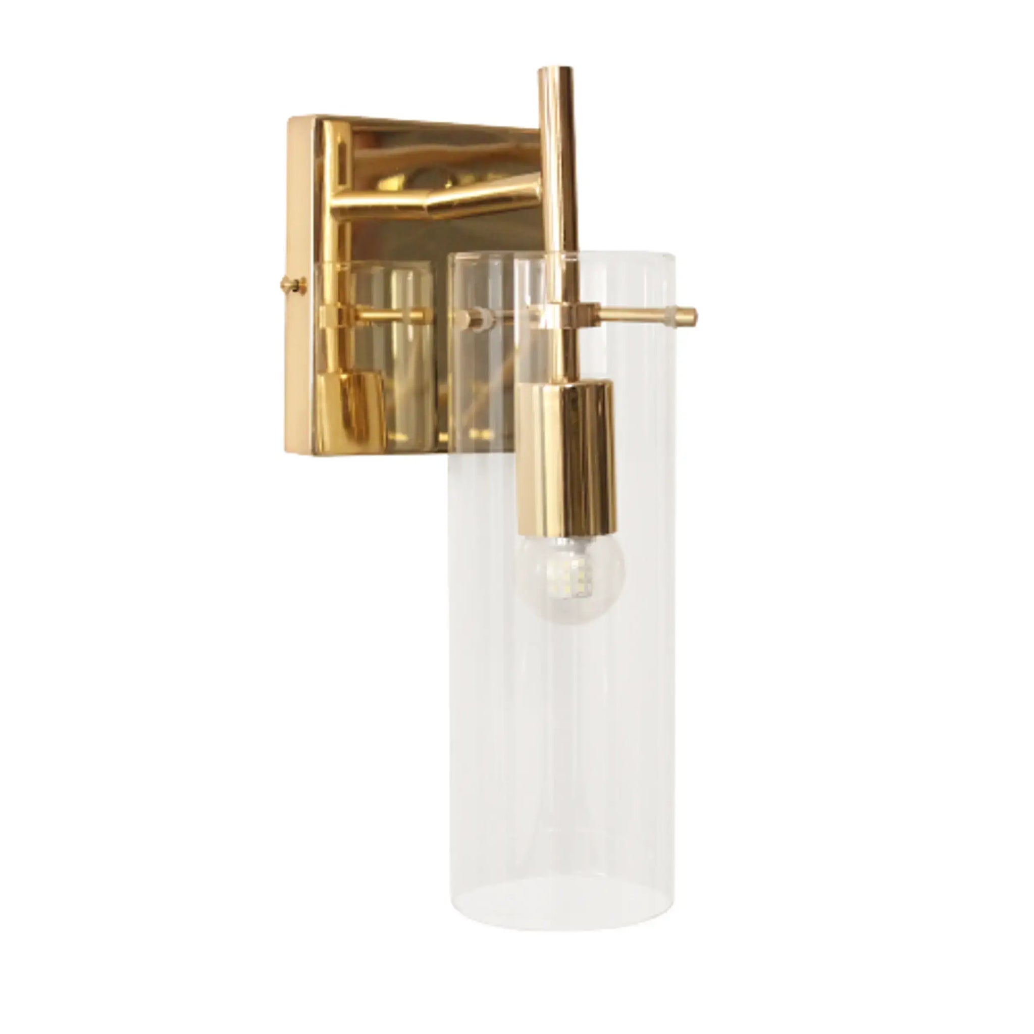 Arbotante Moderno 2ADI54 Dorado con Vidrio Class Iluminación