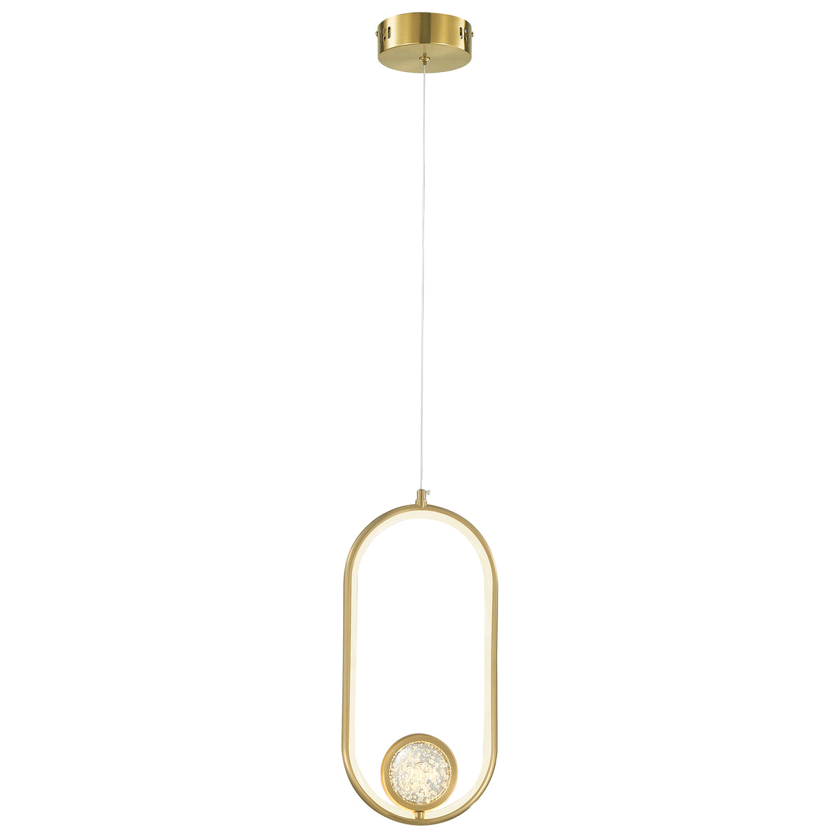 Candil Led Moderno 2CLAT115 Dorado
