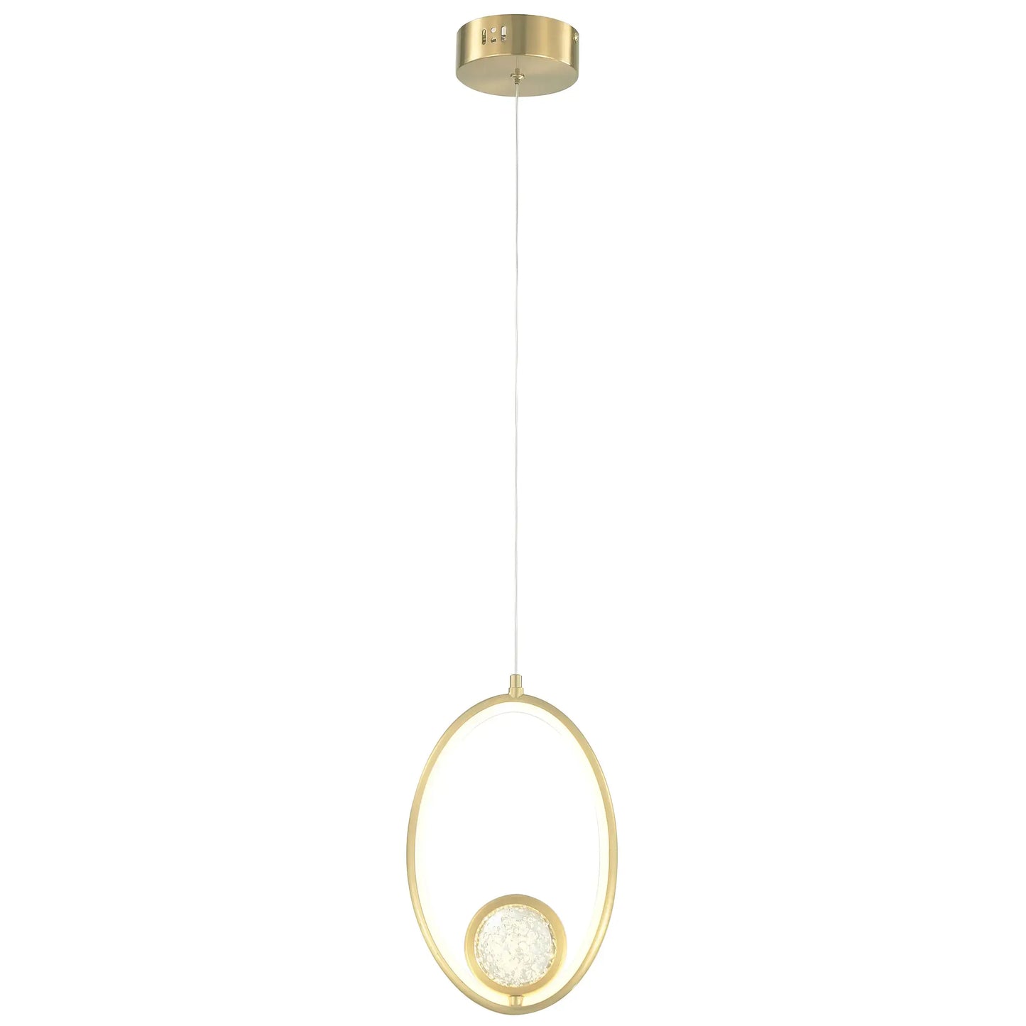 Candil Led Moderno 2CLAT116 Dorado Individual Class Iluminación
