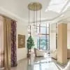 Candil Contemporánea 2CLDI71 Dorado con Vidrio Claro Class Iluminación