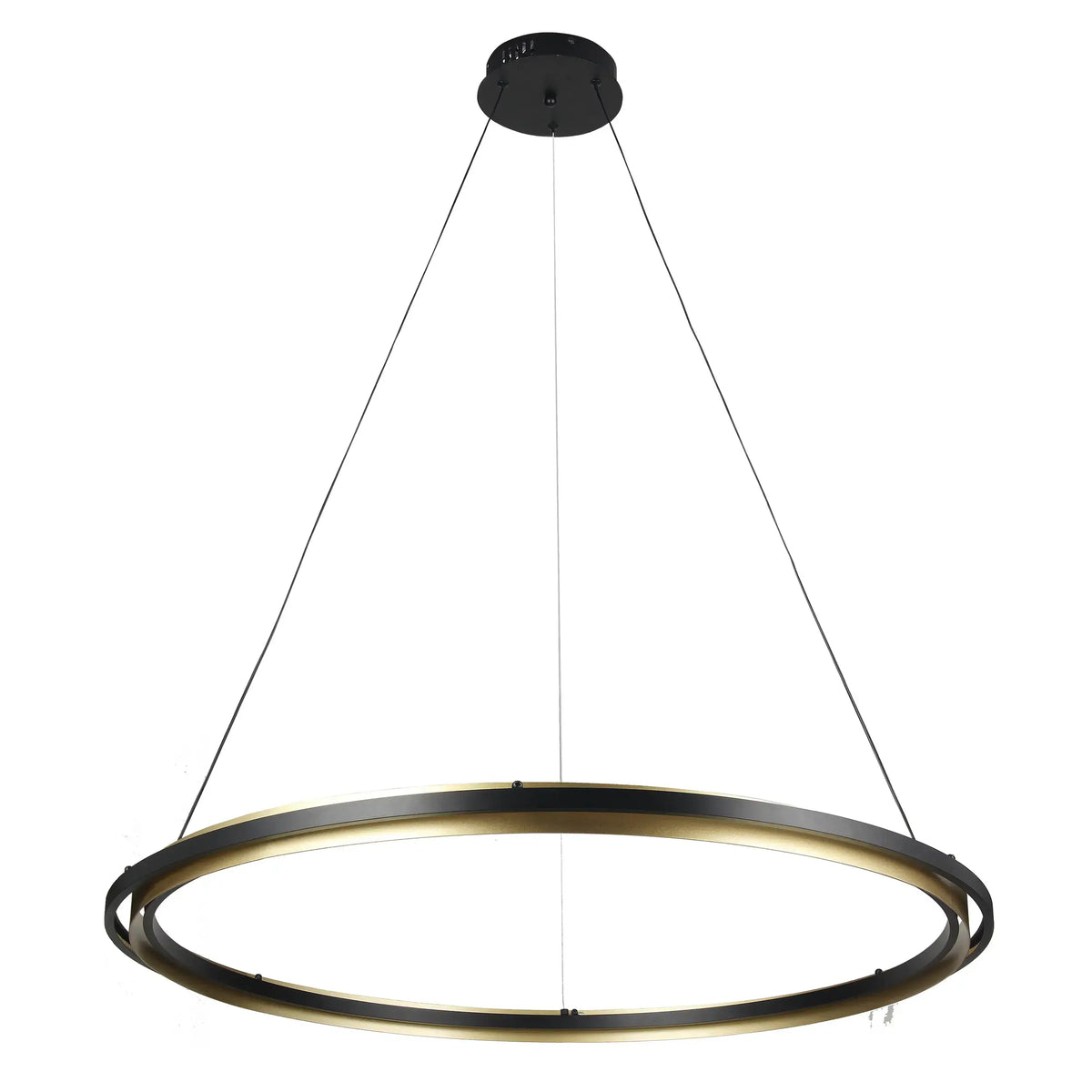 Candil Minimalista 2CLDI96 Negro y Dorado Class Iluminación
