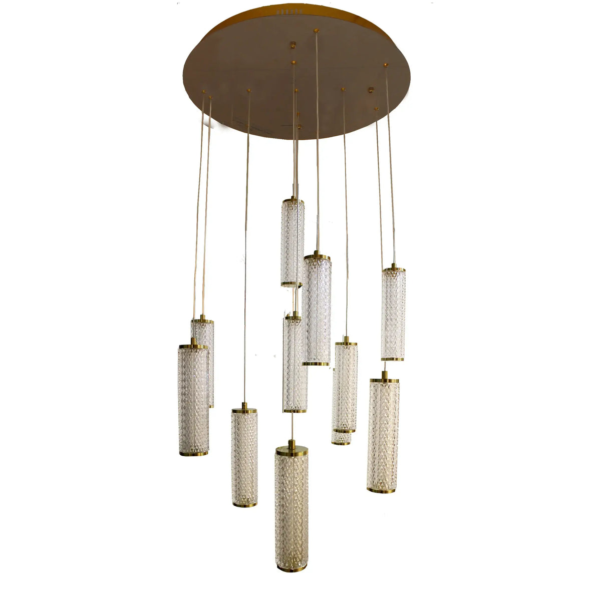 Candil Contemporáneo 2CLOC09 Dorado Doble Altura Class Iluminación
