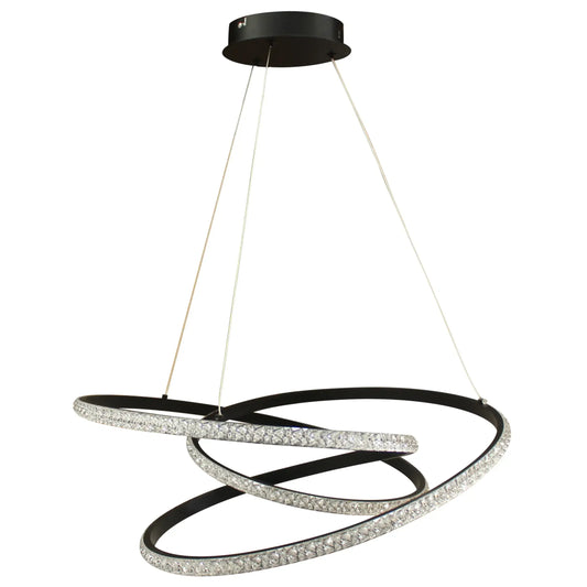 Candil Minimalista 2CLTP641 Negro Class Iluminación