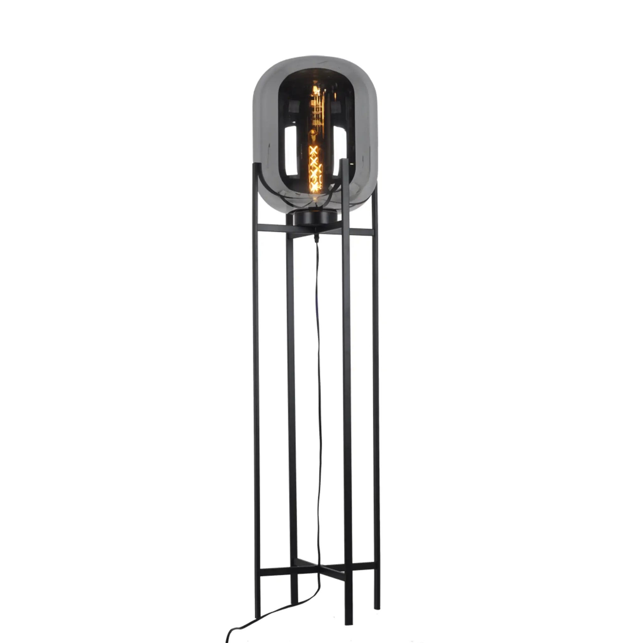 Lámpara De Pie Moderna 3LPZM18 Negro Humo Class Iluminación
