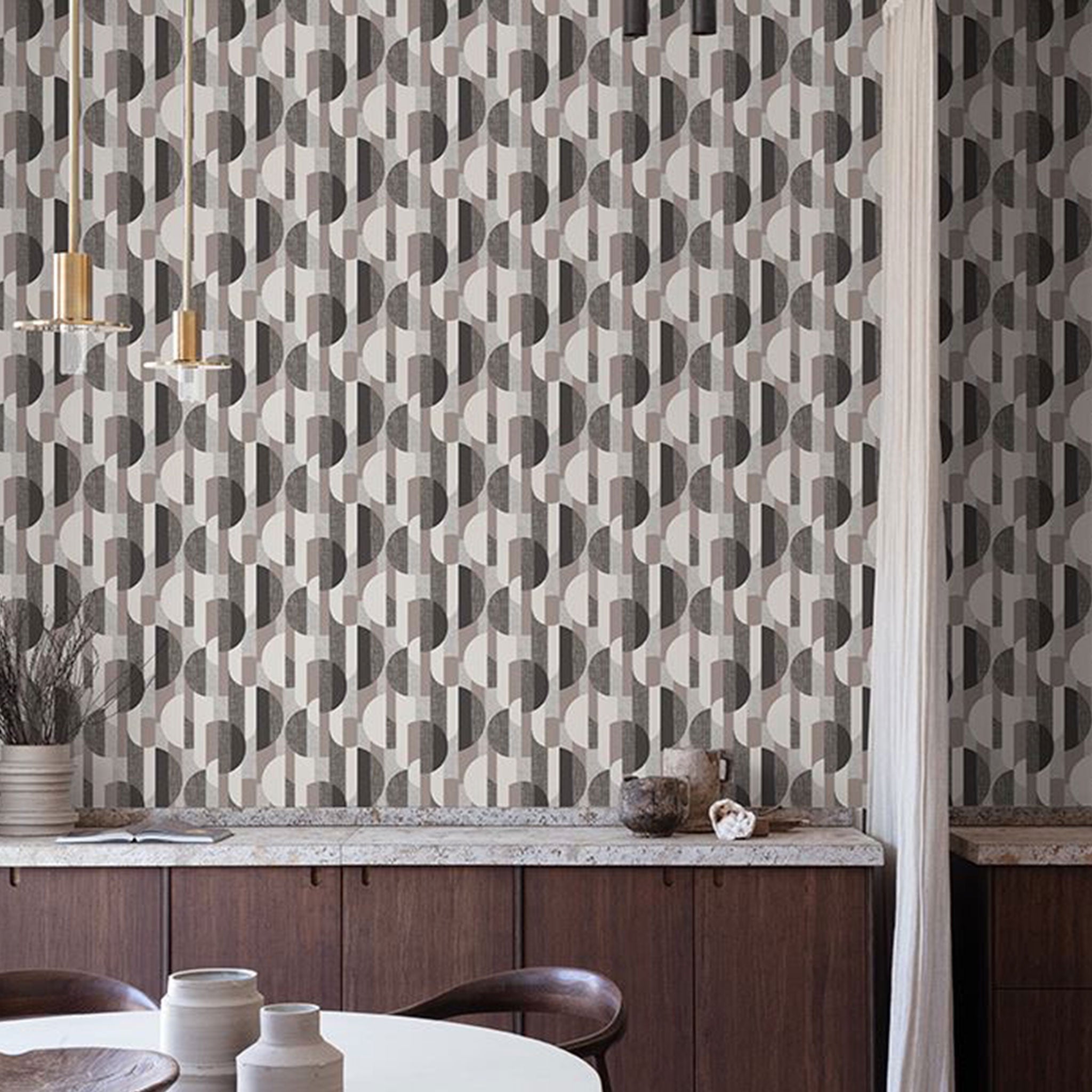 Papel Tapiz Tempo A56301 Geométrico — Texturizado