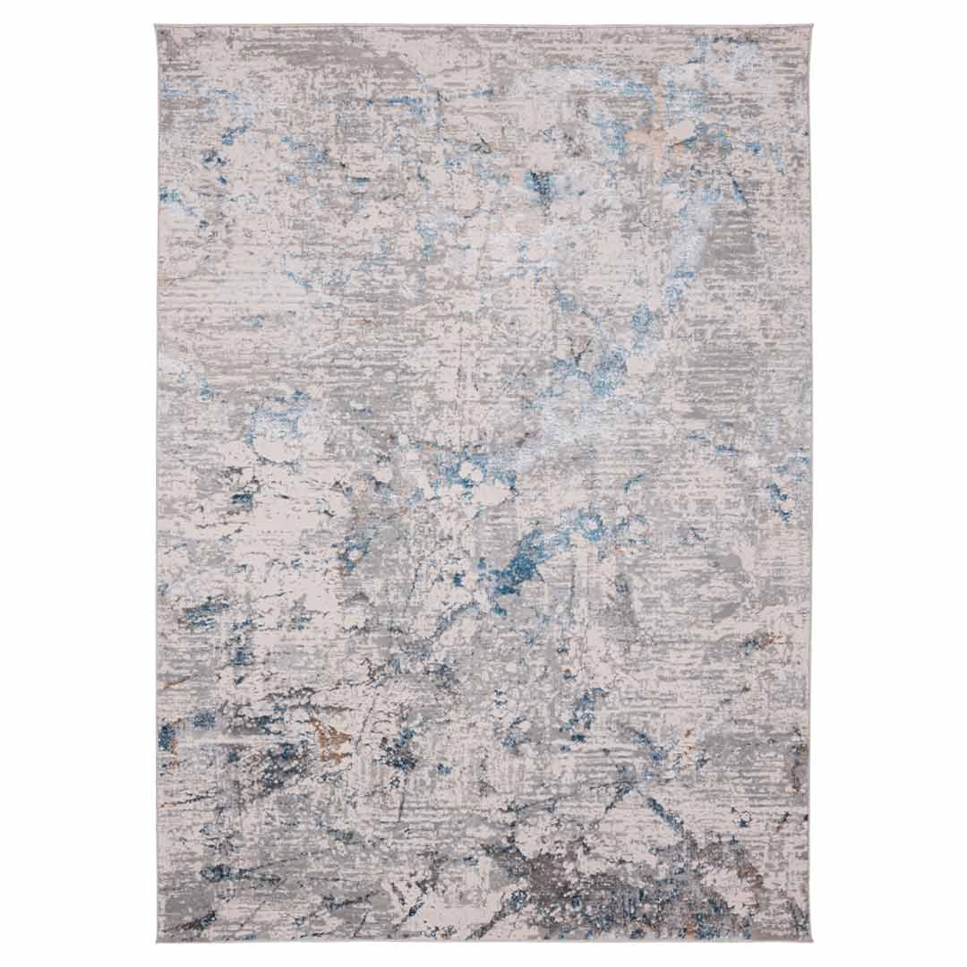Tapete Decorativo Adara T2255 Crema / Azul – Abstracto · Interior