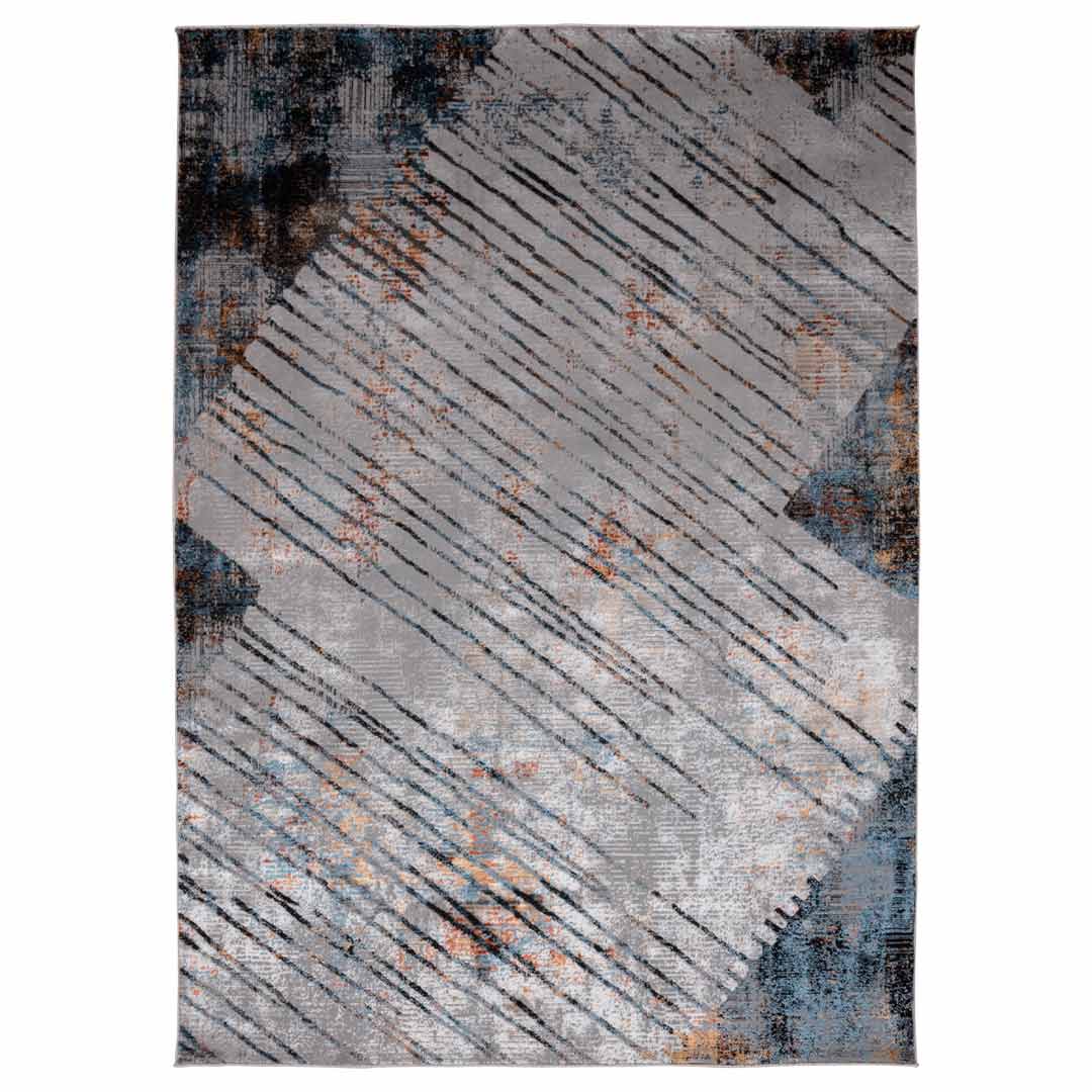Tapete Decorativo Adara T2256 Gris / Crema / Oro – Abstracto · Interior