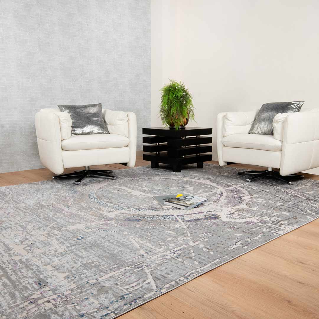 Tapete Decorativo Adara T2263 Gris / Gris – Abstracto · Interior