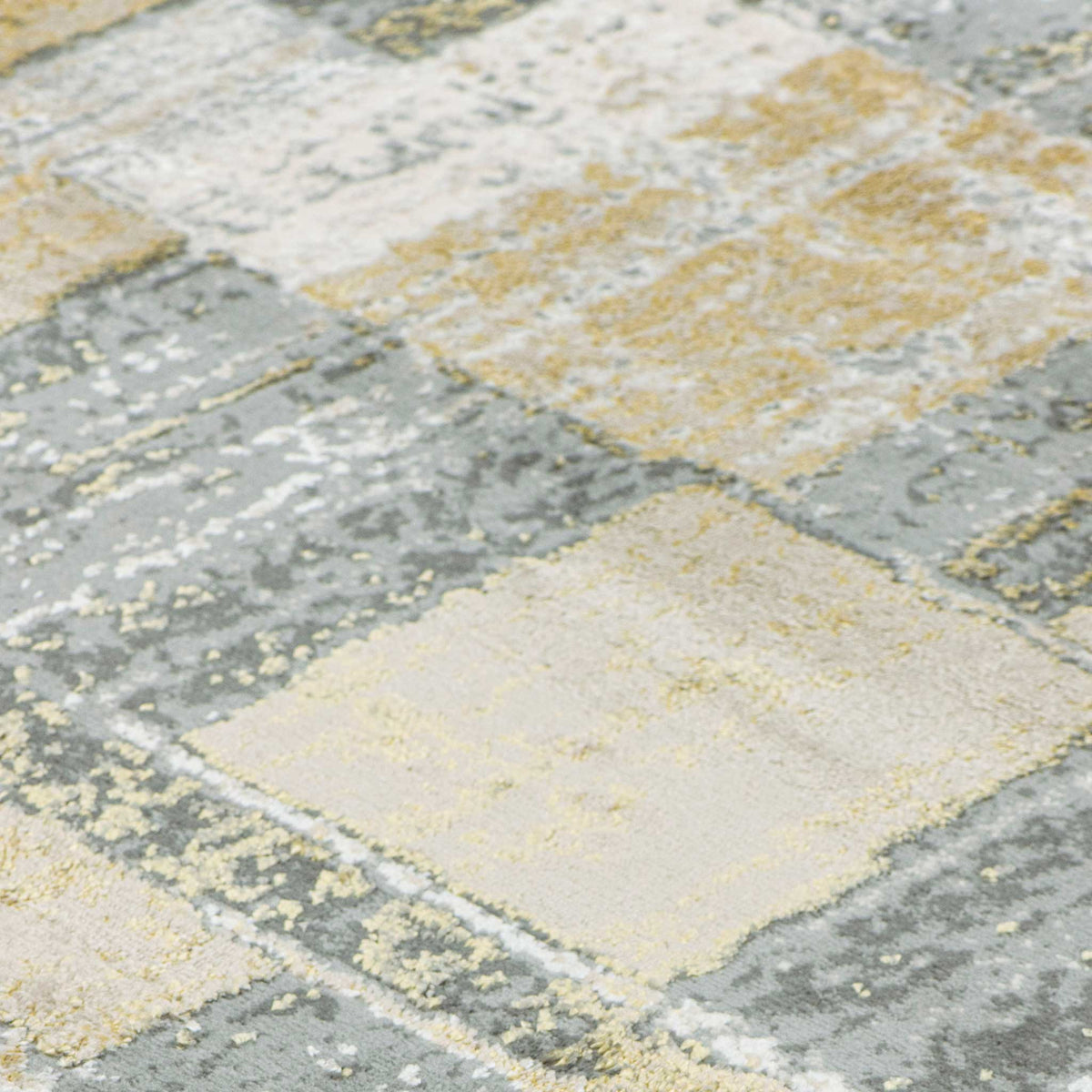 Tapete Decorativo Amira 1037C Dorado / Gris – Abstracto · Interior