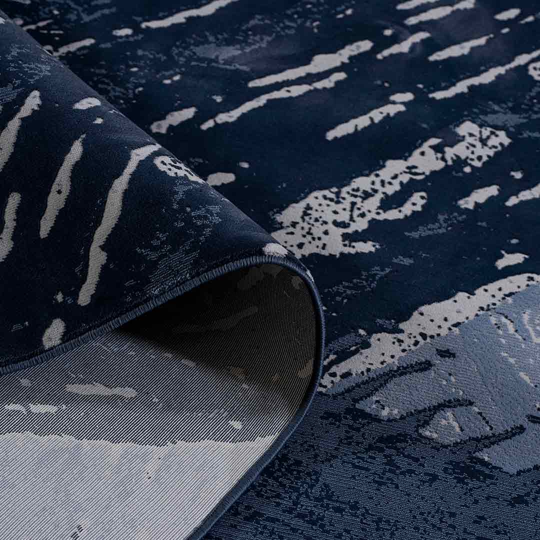 Tapete Decorativo Andora 1070C Azul Cobalto – Geométrico · Interior