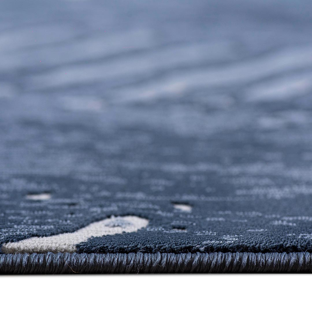 Tapete Decorativo Andora 1070C Azul Cobalto – Geométrico · Interior