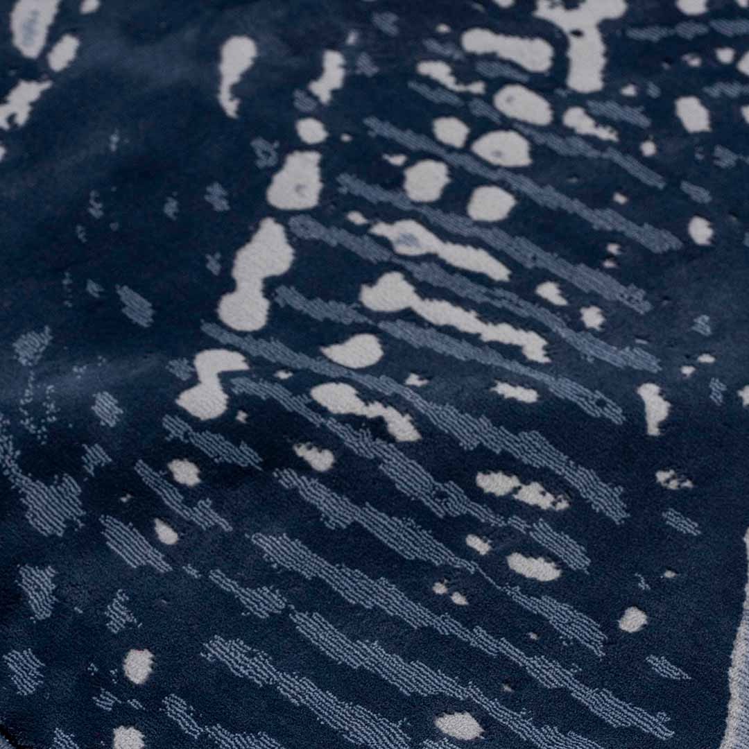 Tapete Decorativo Andora 1070C Azul Cobalto – Geométrico · Interior