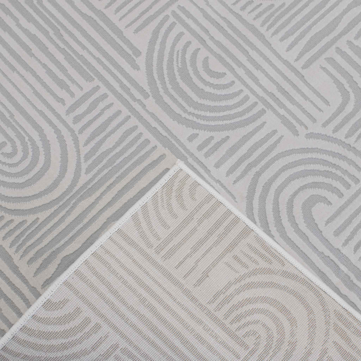 Tapete Decorativo Atmer 1080C Gris / Ivory – Geométrico · Interior