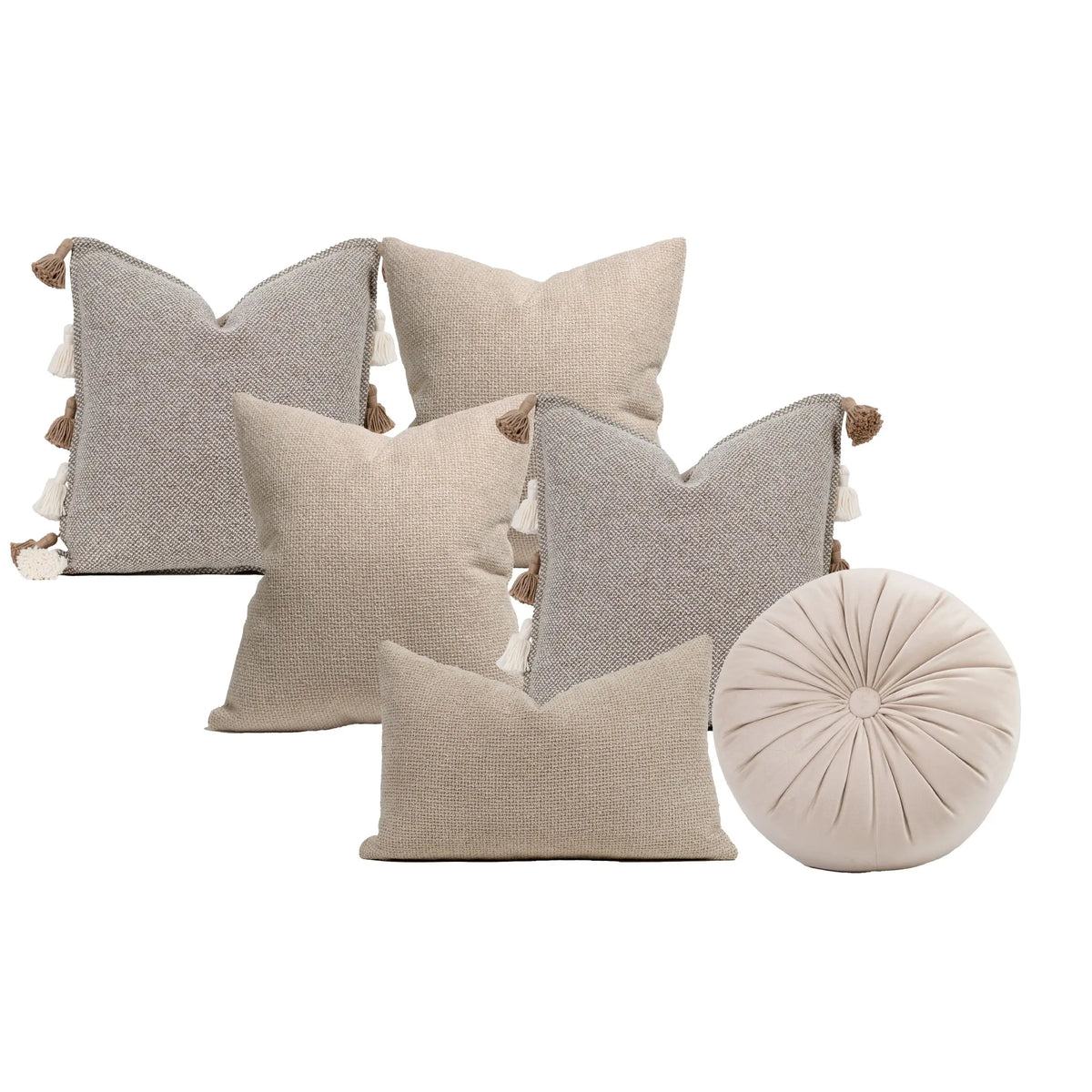 Set 6 Cojines Decorativos A&A Alba — Calidez Serena en Tonos Naturales · Interior
