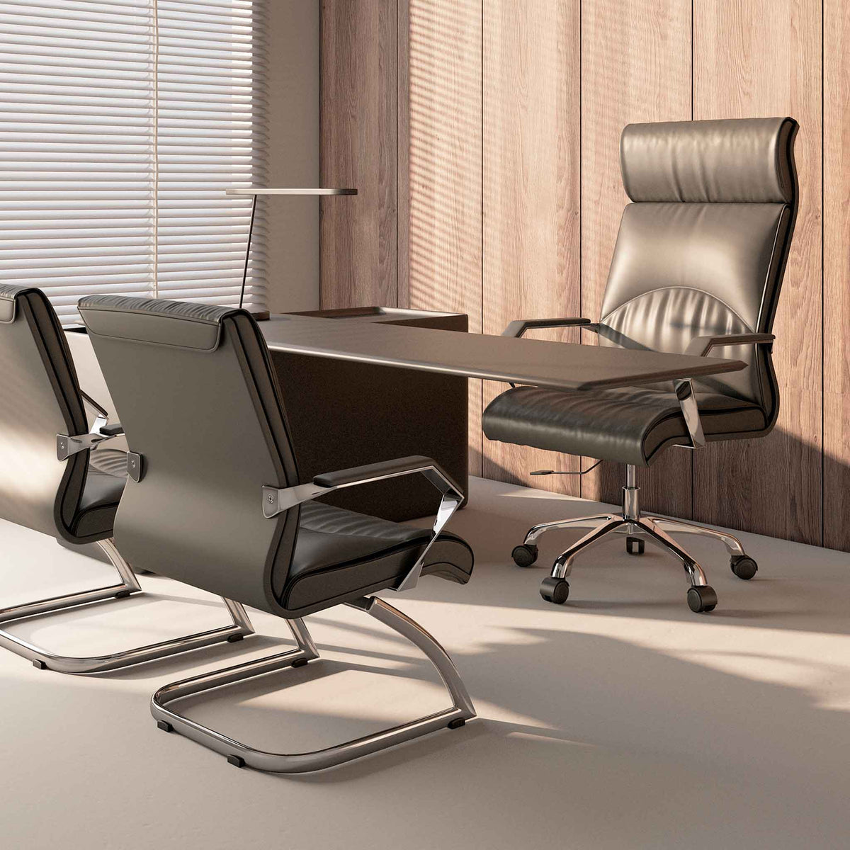 Silla de Dirección OHE-305 Negra – Respaldo Alto y Estilo Ejecutivo Premium