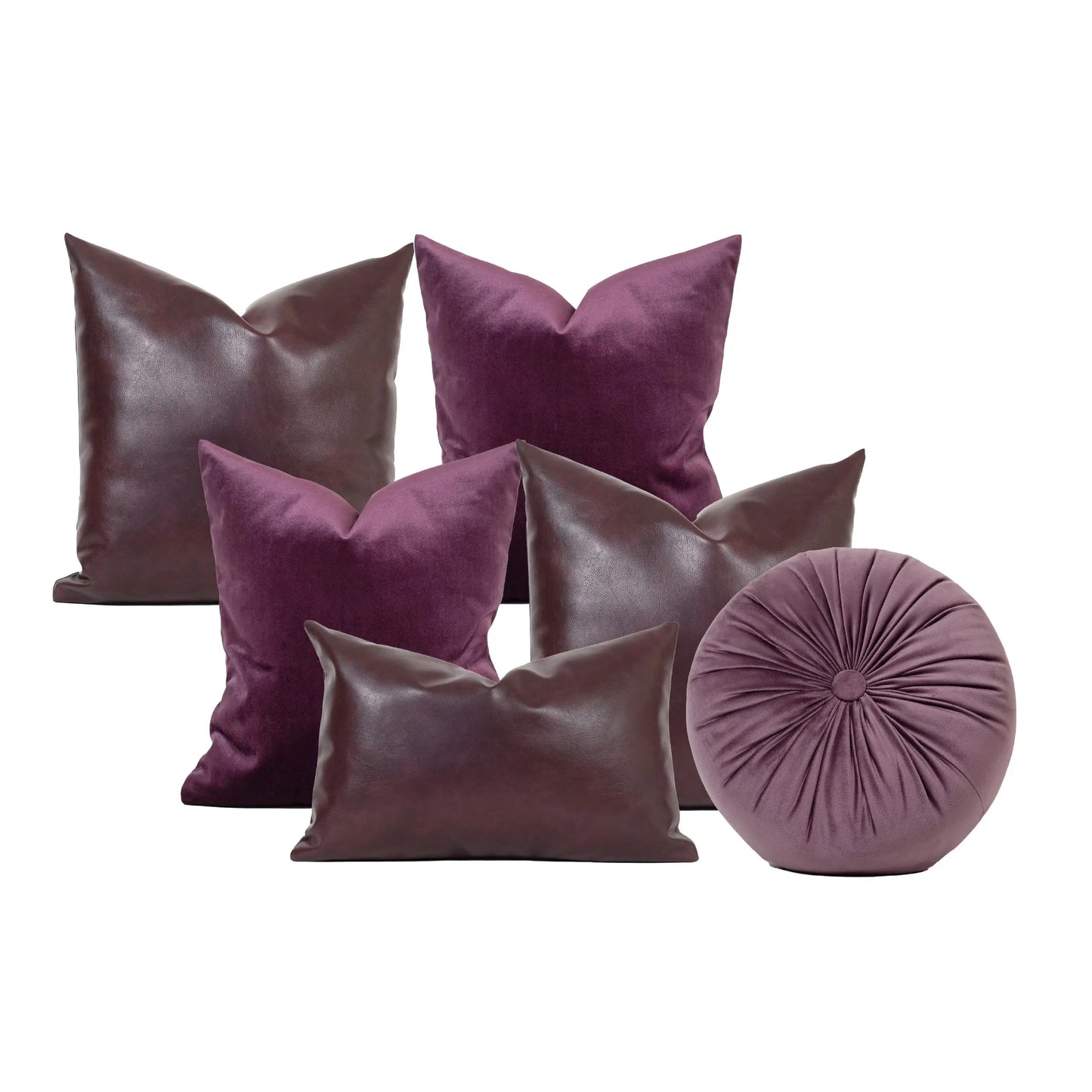 Set 6 Cojines Decorativos A&A Aurora — Elegancia Morada Aterciopelada · Interior