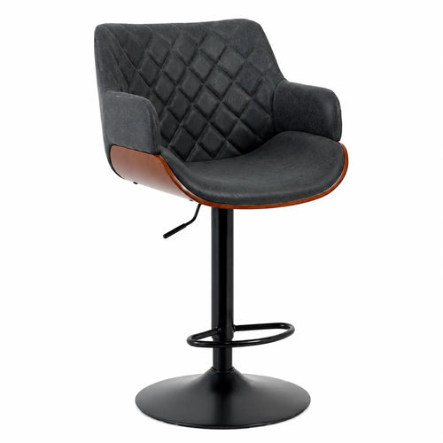 Banco Alvin Estilo Contemporáneo - Vinipiel - Gris