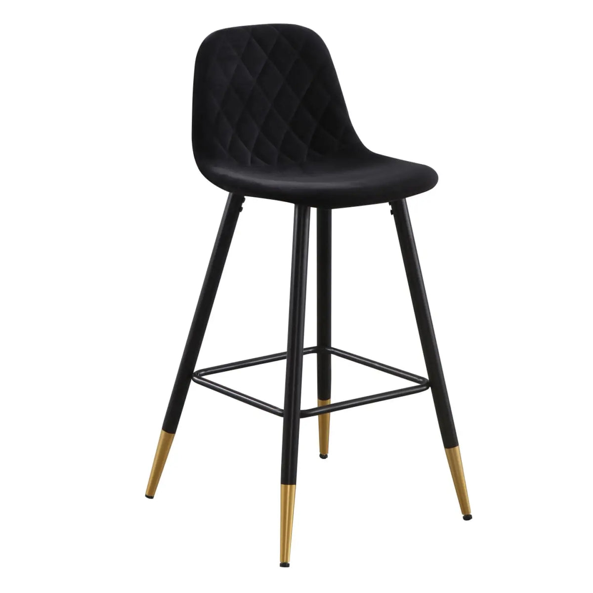 Banco Ellen Estilo Mid Century - Negro