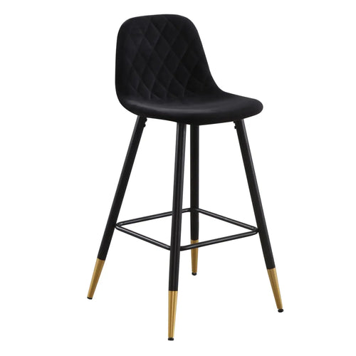 Banco Ellen Estilo Mid Century - Negro