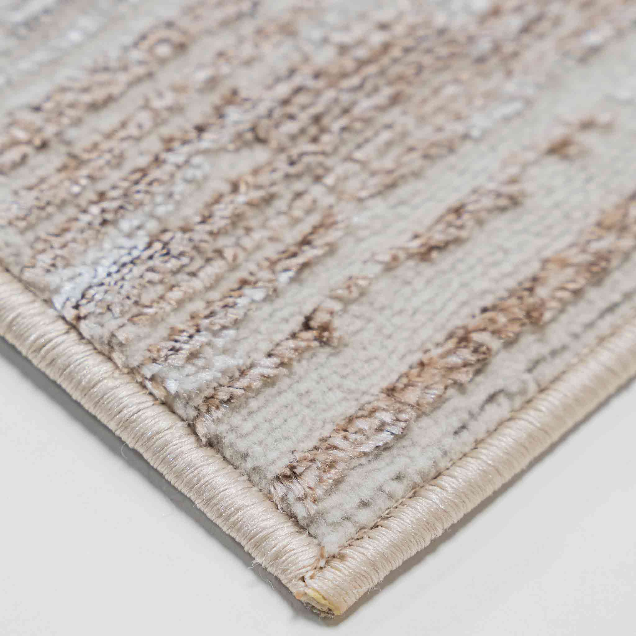 Tapete Decorativo Baltea R1007 Gris / Crema / Oro – Geométrico · Interior